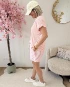 Short palmiers rose clair