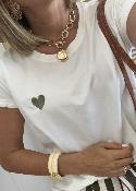 Tee shirt Vita coeur kaki