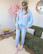 Sweat mon cheri bleu