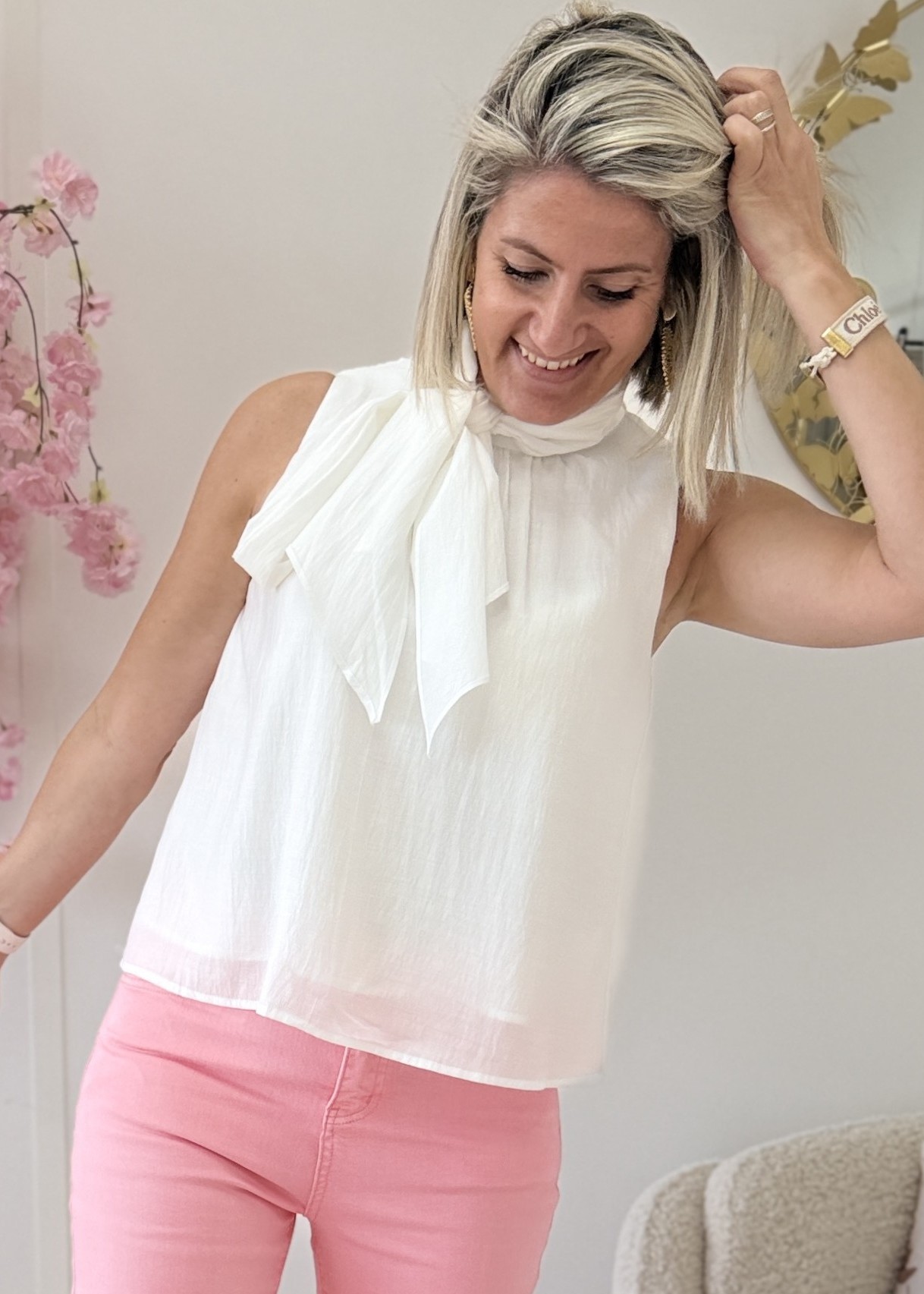 Blouse Samia blanche