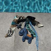 Bijoux de sac bleu