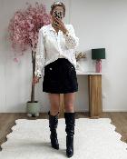 Jupe short en tweed