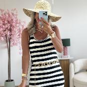 Robe Marinière noire