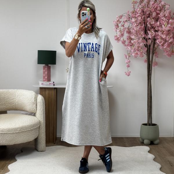 Robe Sweat Vintage bleue