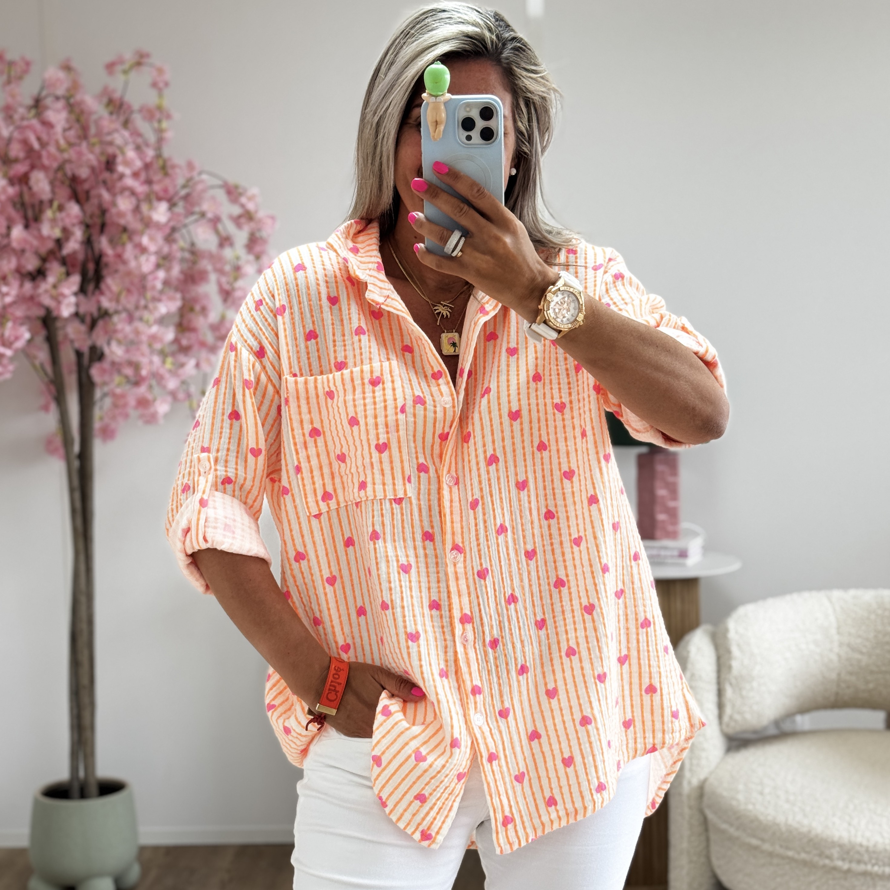 Chemise James orange