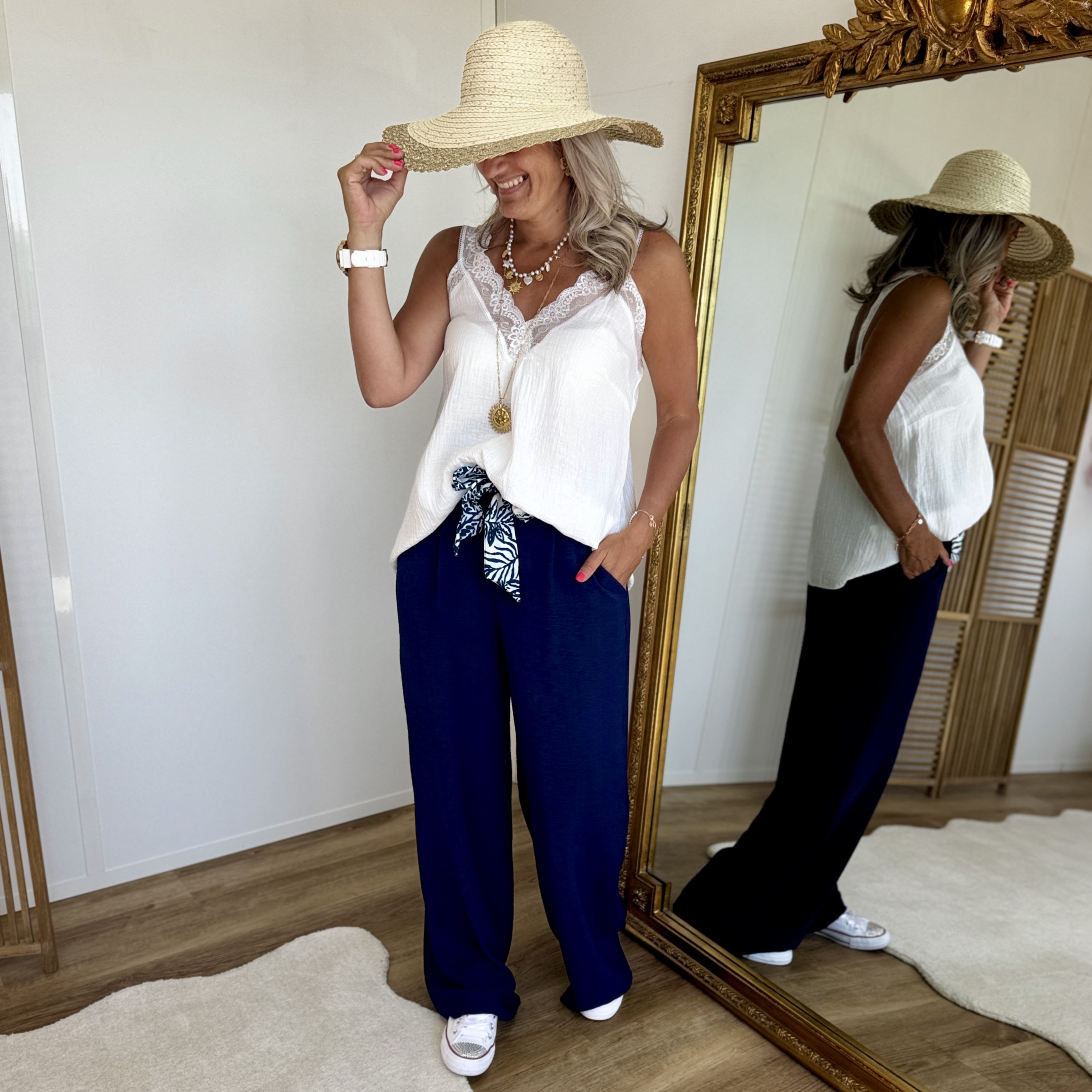 Pantalon Paula marine