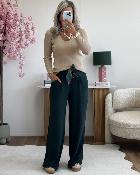 Pantalon Paula vert canard