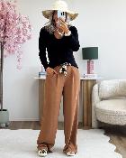Pantalon Paula camel léo