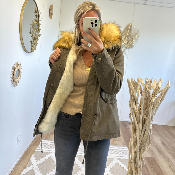 Parka fausse fourrure