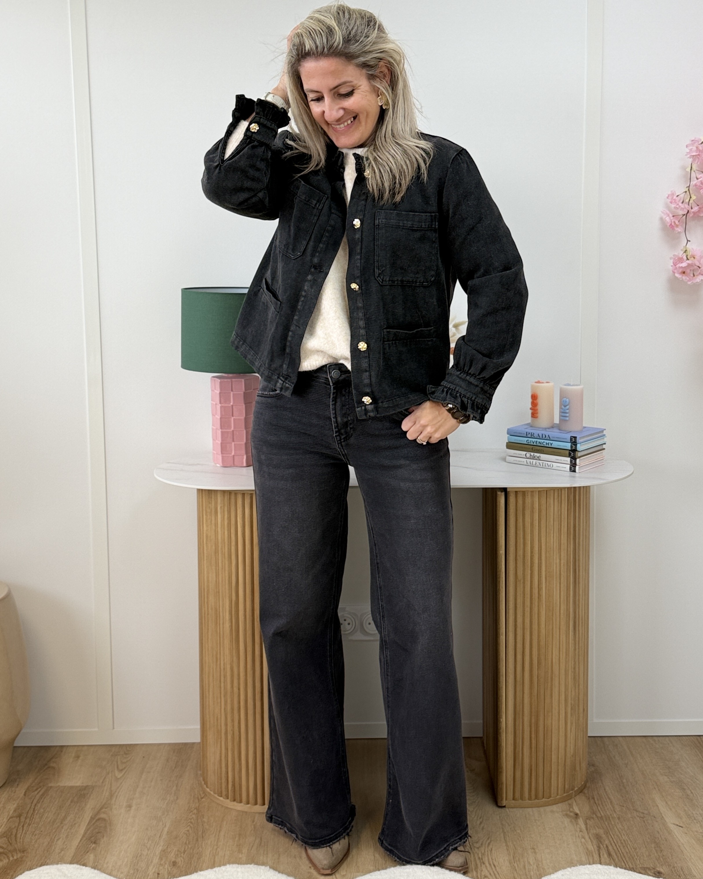 Jean Robinson noir délavé 