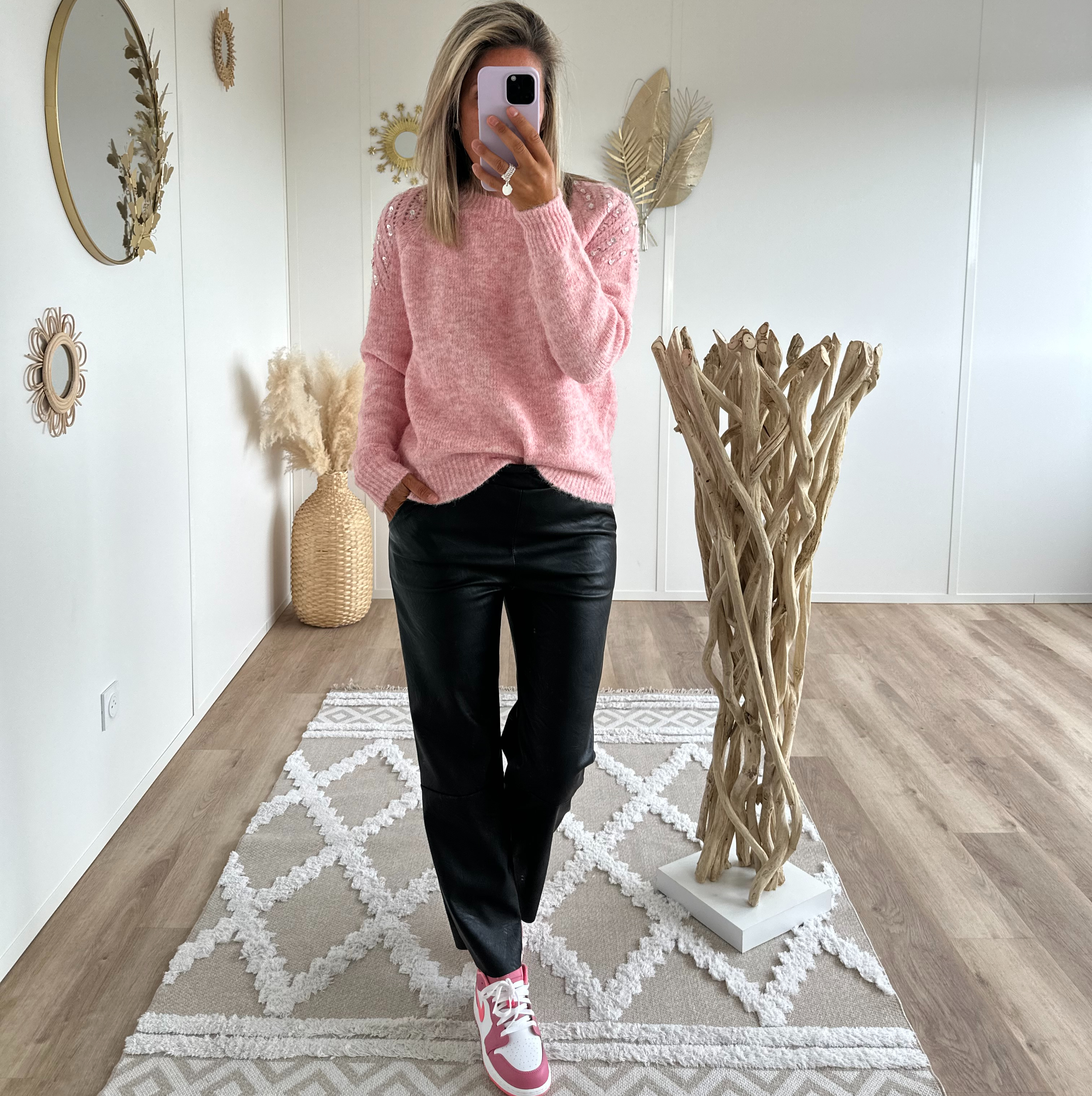 Pantalon simili cuir