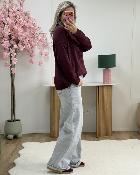 Pull Hannah bordeaux