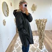 Parka réversible léopard