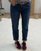 Jean Mom strass