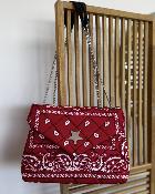Sac matelassé rouge