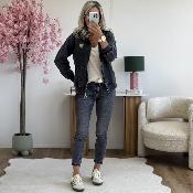 Gilet Sweat coeur doré