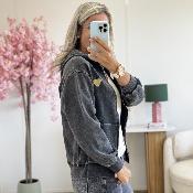 Gilet Sweat coeur doré