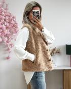 Gilet Noam camel