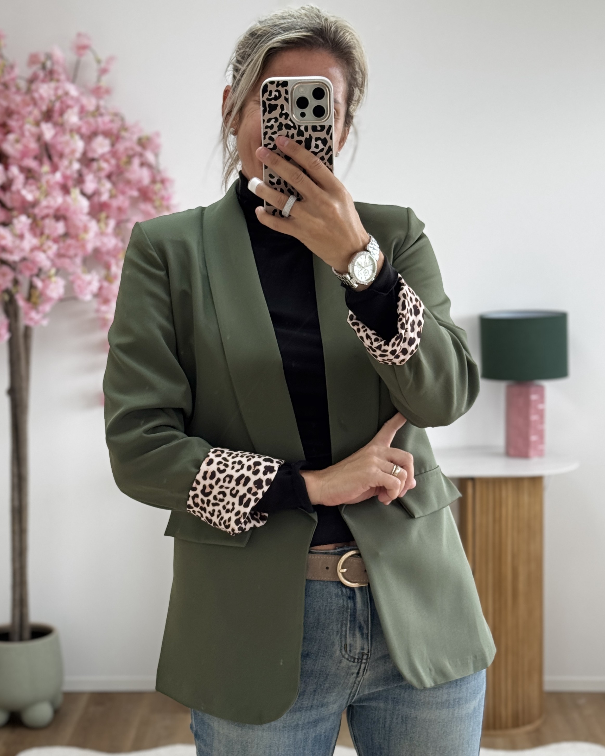Blazer Lucia kaki