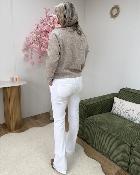 Jean flare blanc