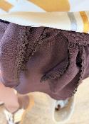Jupe short Laly choco