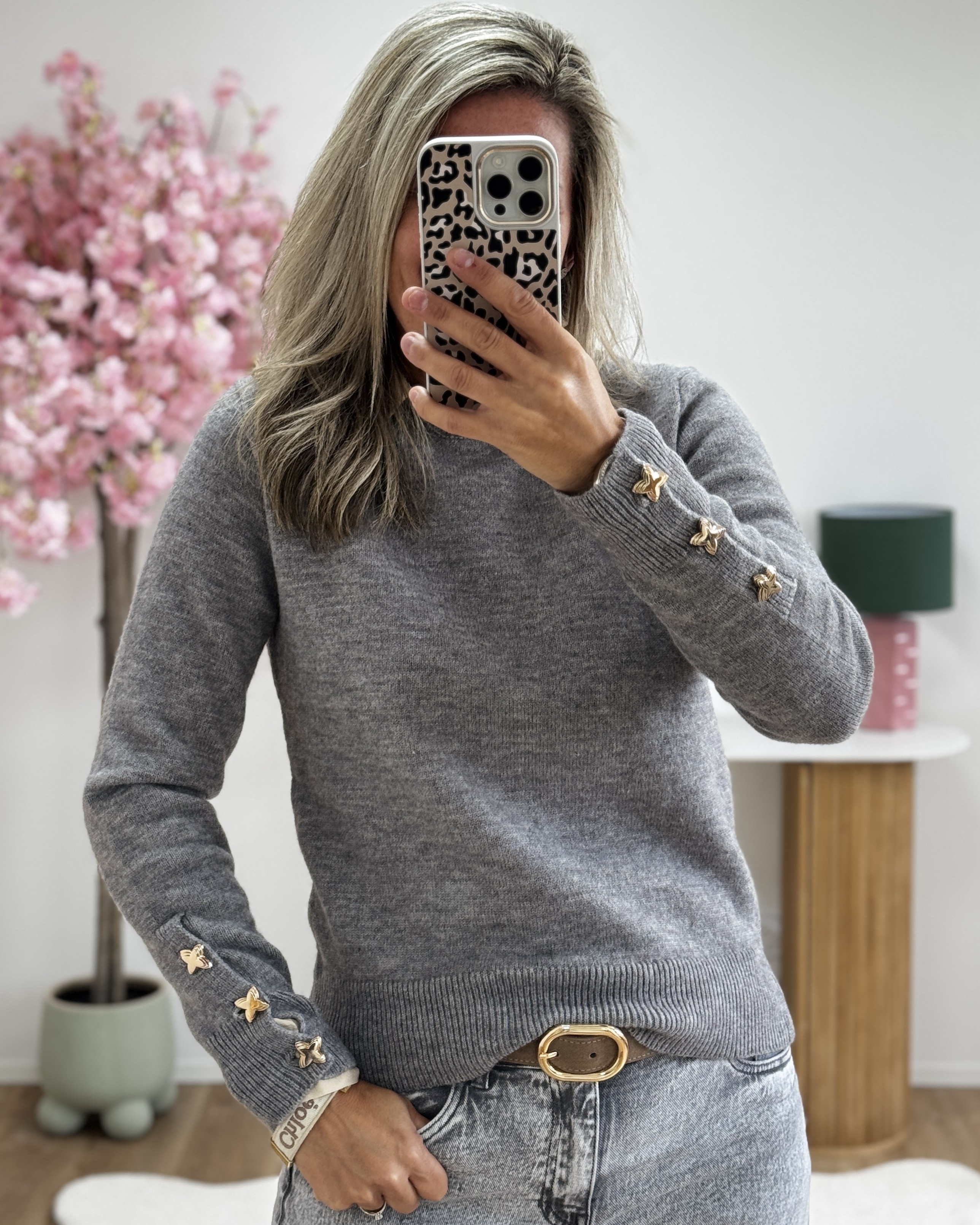 Pull Leon gris
