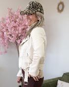 Perfecto suedine beige