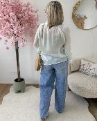 Blouse Cruz vert d eau