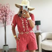 Combi short Lola terracotta