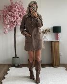 Robe Brenda chocolat