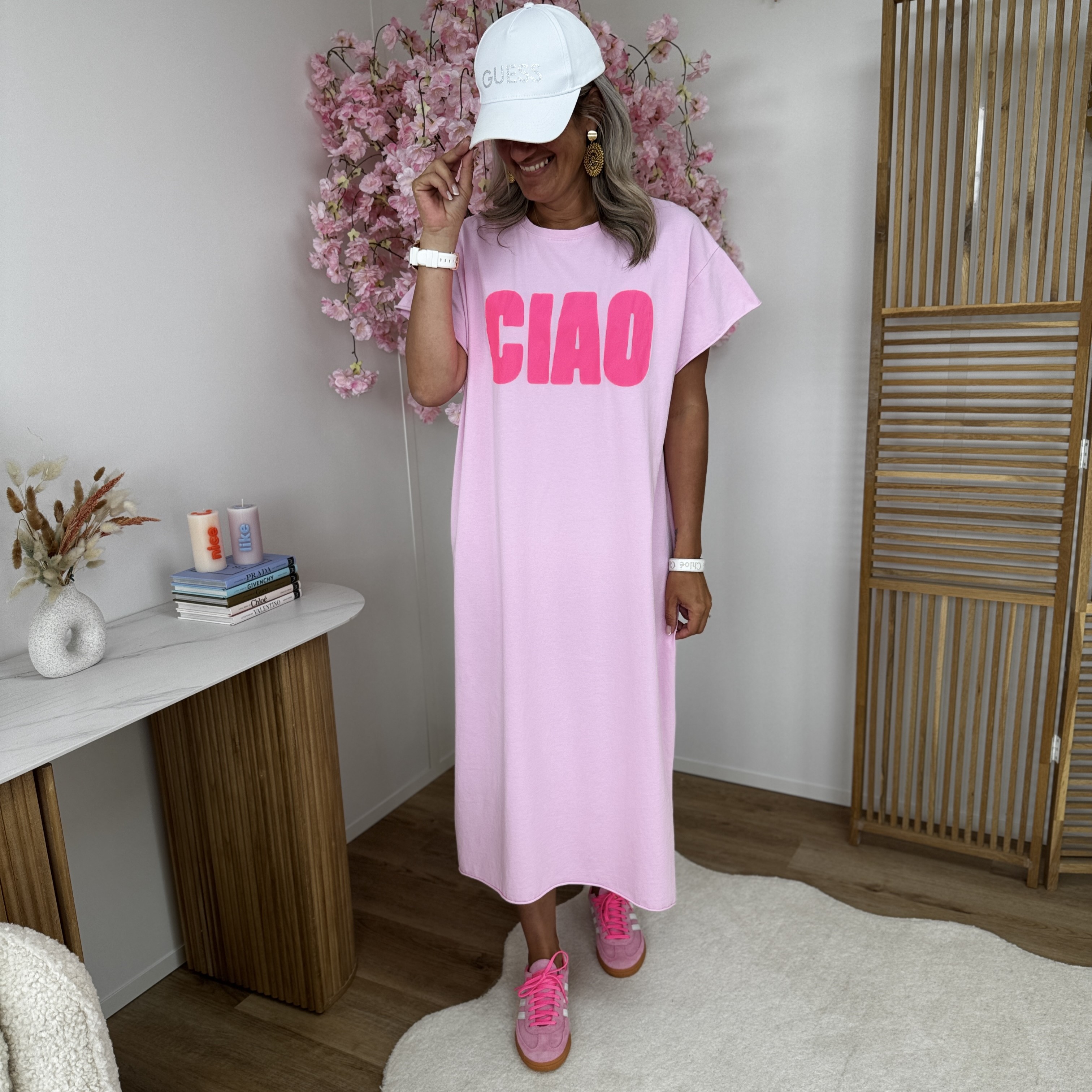 Robe tee shirt Ciao rose