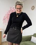 Jupe short Natanael noire