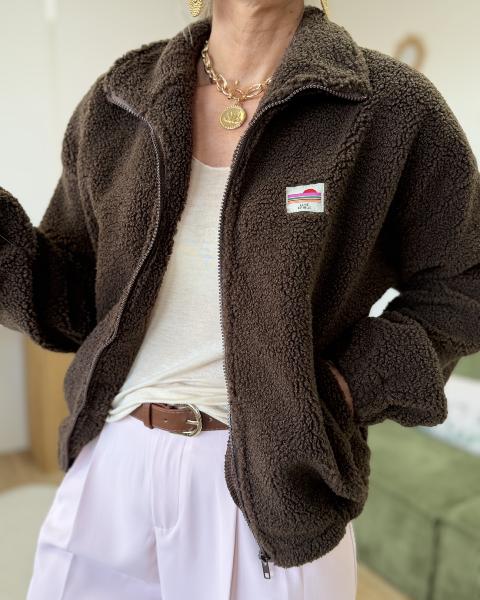 Gilet veste Athenais choco