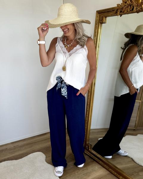 Pantalon Paula marine