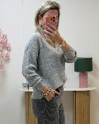 Pull Ingrid gris