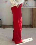 Pantalon à pince rouge