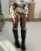 Jupe short leopard (du 34 au 40)