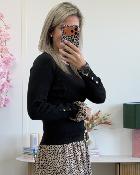 Pull irisé noir