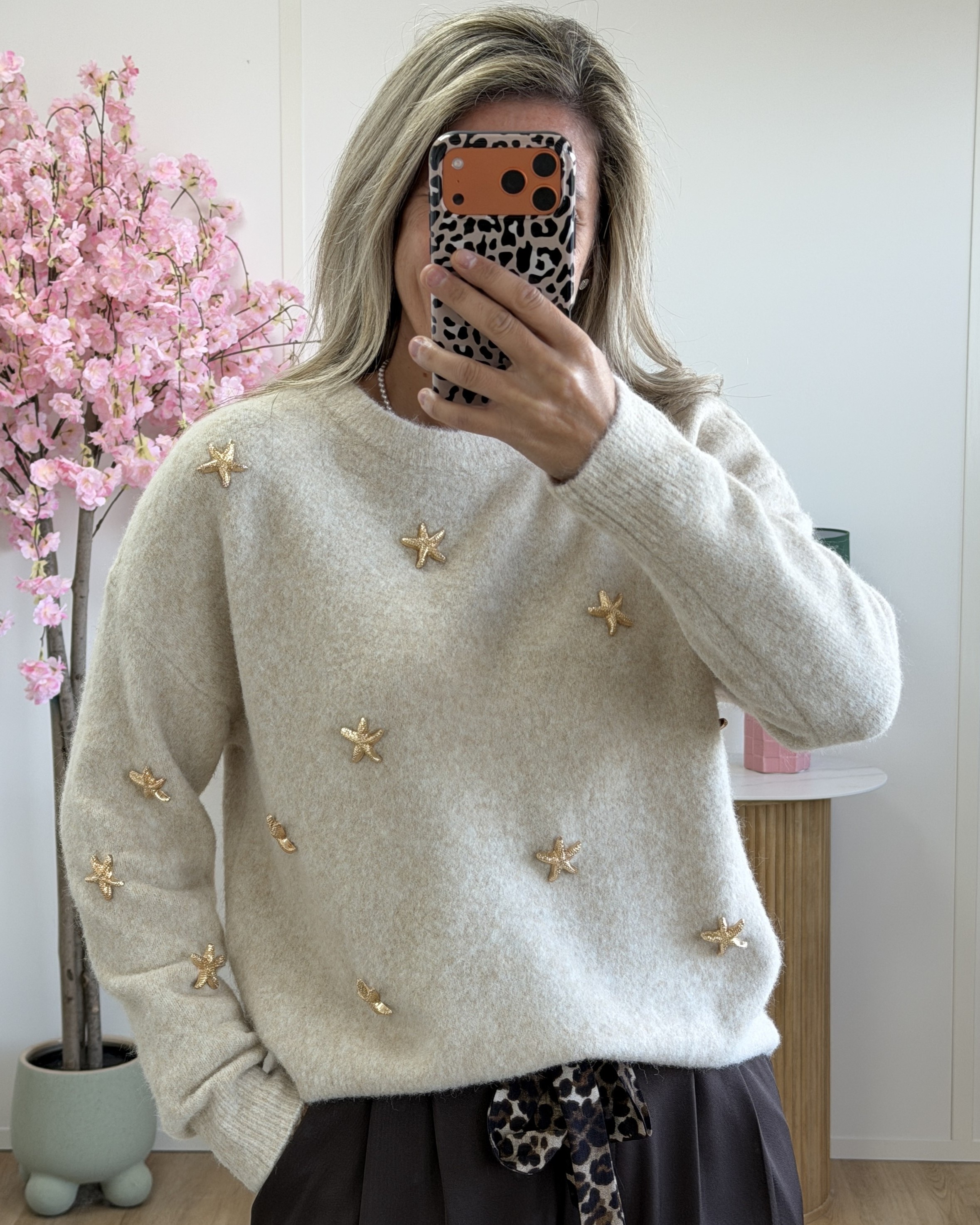 Pull Marika beige