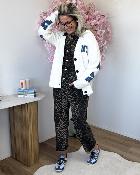 Combi leopard en jeans