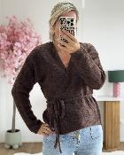 Gilet cache coeur chocolat
