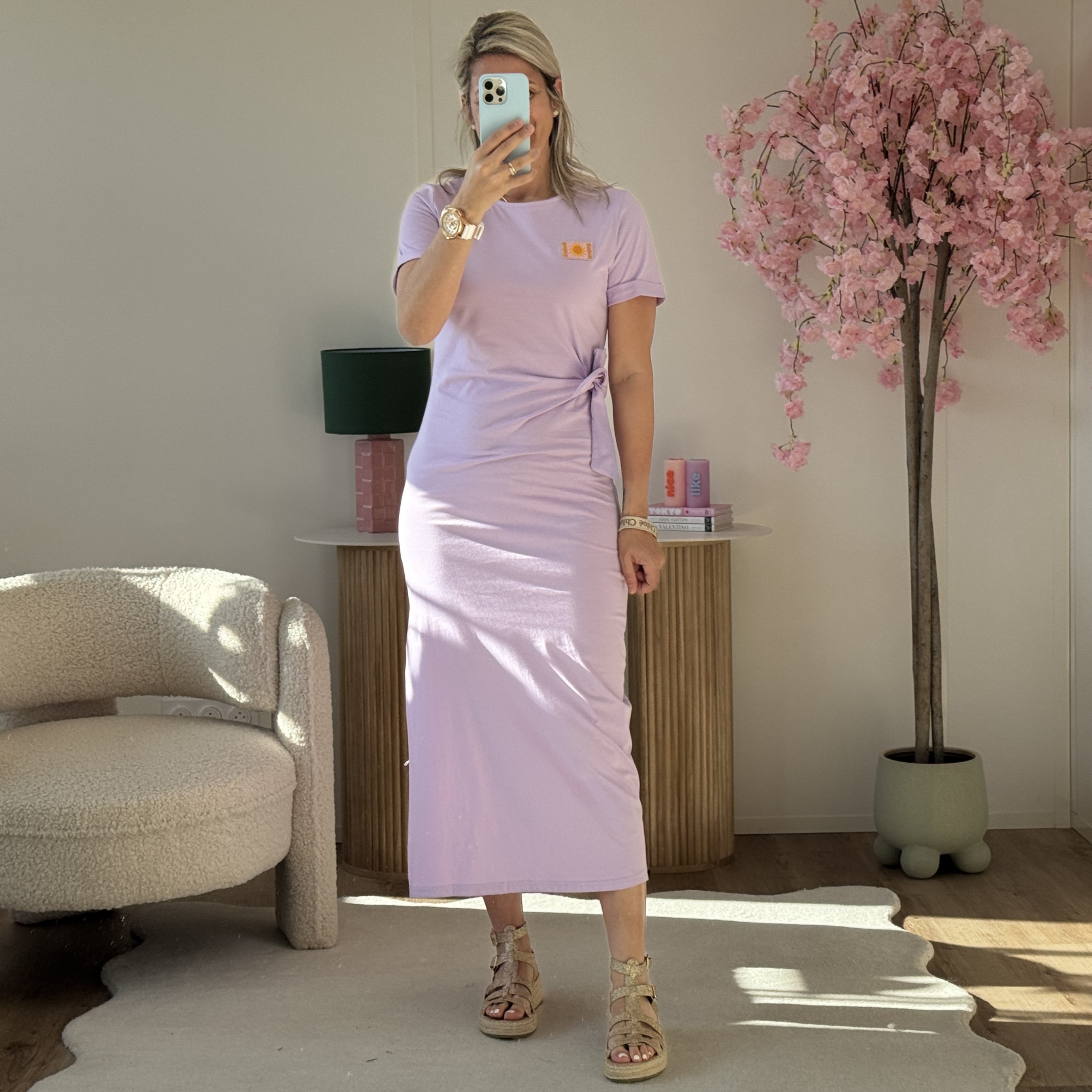 Robe Malvina mauve