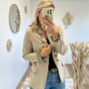 Veste officier beige foncé