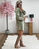 Robe chemise Cruz kaki