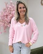 Pull 3 Coeurs rose