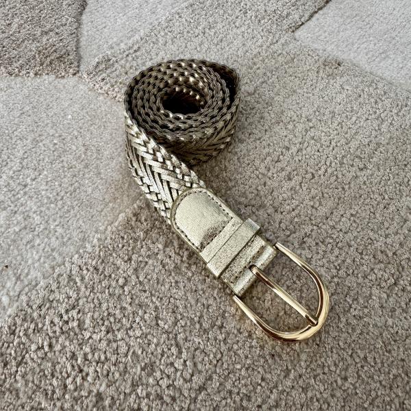 Ceinture tréssée or
