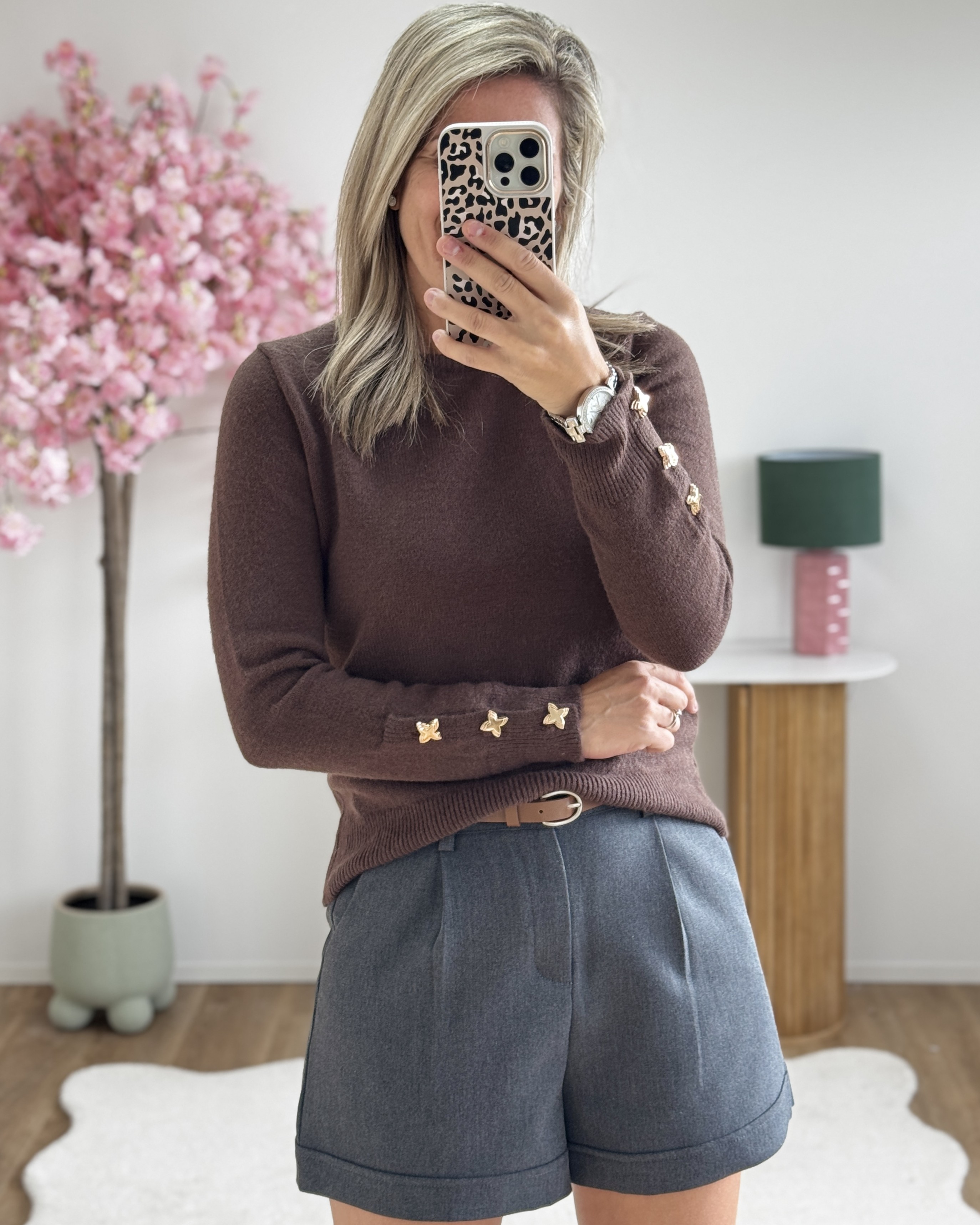 Pull Leon chocolat