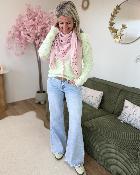 Foulard bandana rose