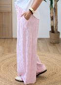Pantalon Agathe rose