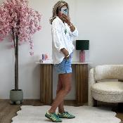 Chemise Palms vert foncé